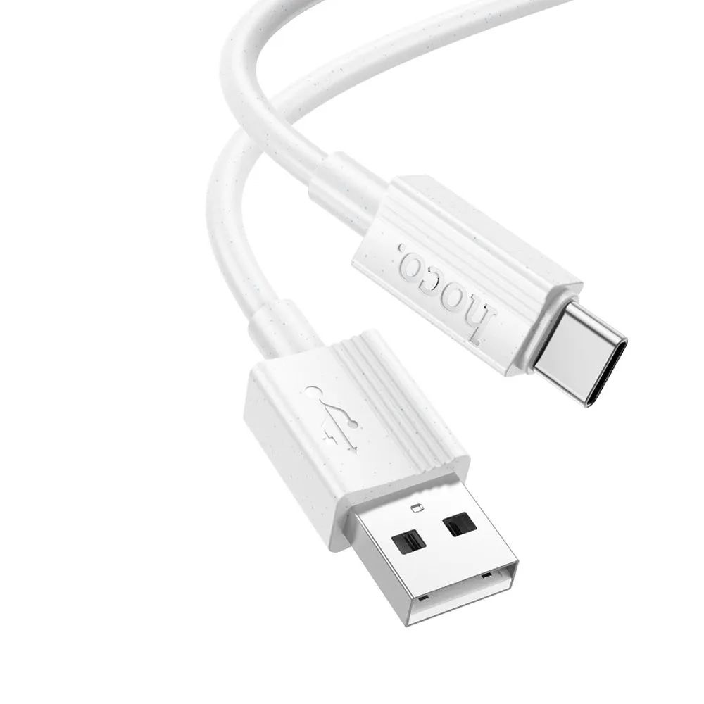 Câble de Données et de Charge USB-A - USB-C HOCO X107, 18W, 1m, Blanc
