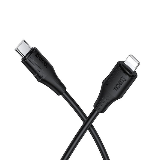 Câble de Données et de Charge USB-C - Lightning HOCO X124, 27W, 1m, Noir