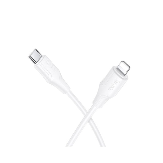 Câble de Données et de Charge USB-C - Lightning HOCO X124, 27W, 1m, Blanc