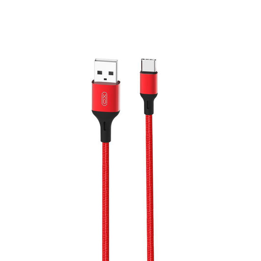 Câble de Données et de Charge USB-A - USB-C XO Design NB143, 18W, 2m, Rouge