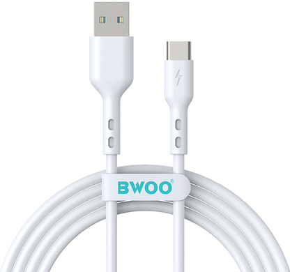 Daten- und Ladekabel USB-A - USB-C BWOO X172C, 60W, 1m, Weiß