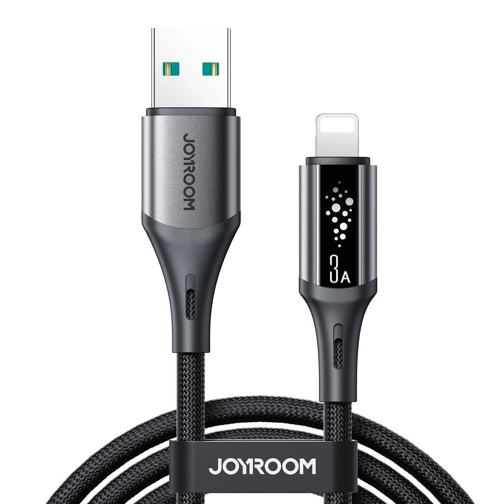 Daten- und Ladekabel USB-A - Lightning Joyroom S-A60 StarTalk, 18W, 1.2m, Schwarz