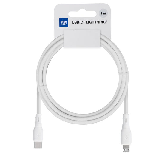 Cavo Dati e Ricarica USB-C - Lightning Blue Star Eco, 27W, 1m, Bianco
