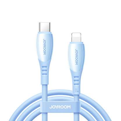 Cavo Dati e Ricarica USB-C - Lightning Joyroom S-A59 Vibrant, 30W, 1.2m, Blu