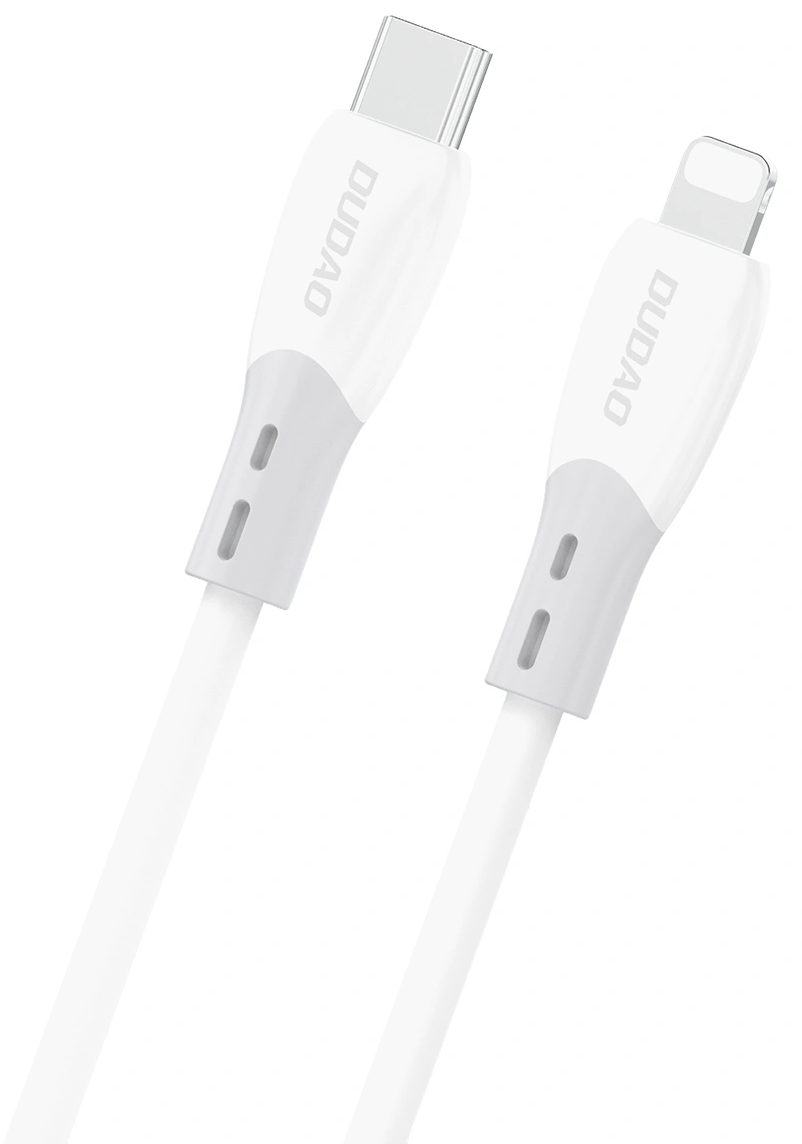 USB-C - Lightning Lade- und Datenkabel Dudao L25SX, 30W, 1m, Weiß