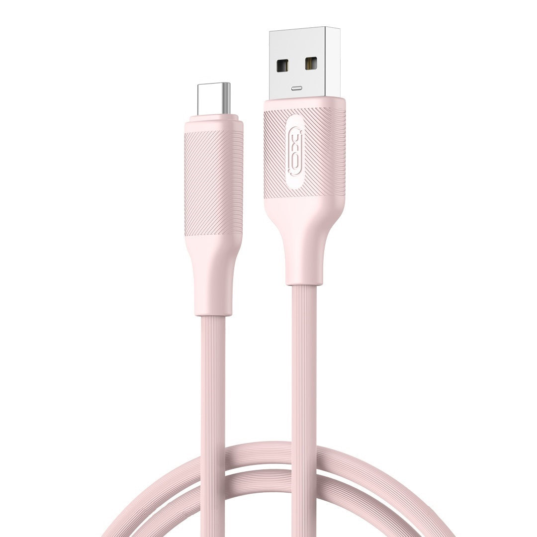 Cavo Dati e Ricarica USB-A - USB-C XO Design NB265, 18W, 1m, Rosa