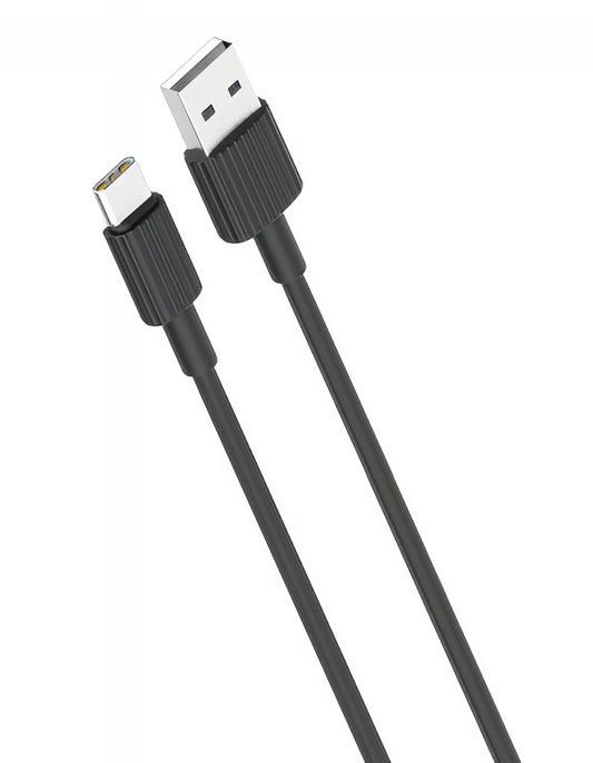 Daten- und Ladekabel USB-A - USB-C XO Design NB156, 18W, 1m, Schwarz