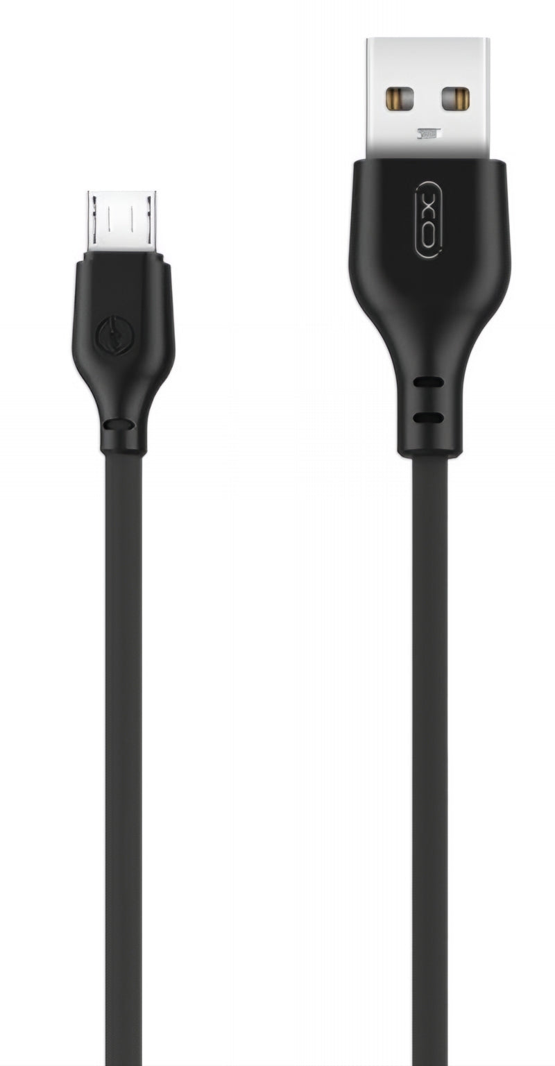 USB-A to microUSB Data and Charging Cable XO Design NB103, 18W, 2m, Black
