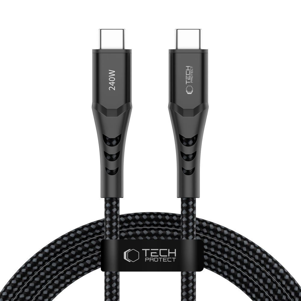 Cavo Dati e Ricarica USB-C - USB-C Tech-Protect UB11T Ultraboost, 240W, 2m, Nero