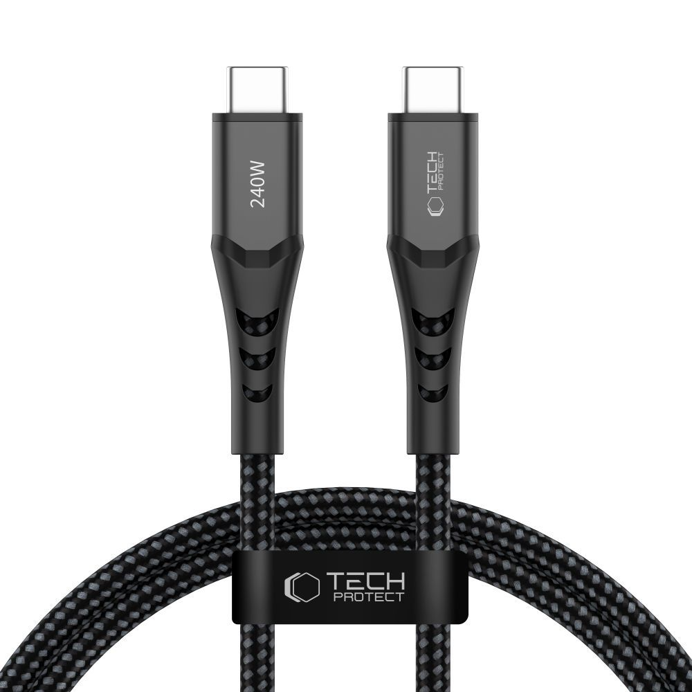 Cavo Dati e Ricarica USB-C - USB-C Tech-Protect UB11T Ultraboost, 240W, 1m, Nero