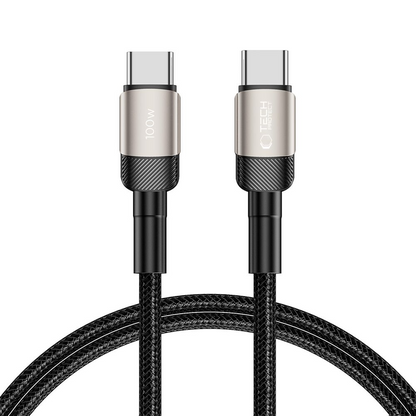USB-C Daten- und Ladekabel - USB-C Tech-Protect Ultraboost EVO, 100W, 1m, Silber
