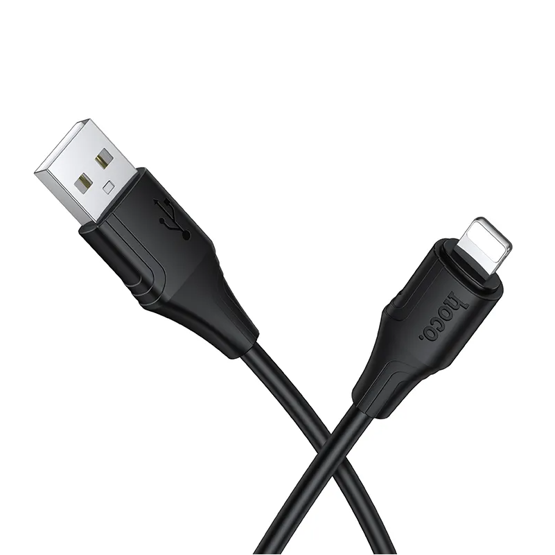 Câble de données et de charge USB-A - Lightning HOCO X124, 18W, 1m, Noir