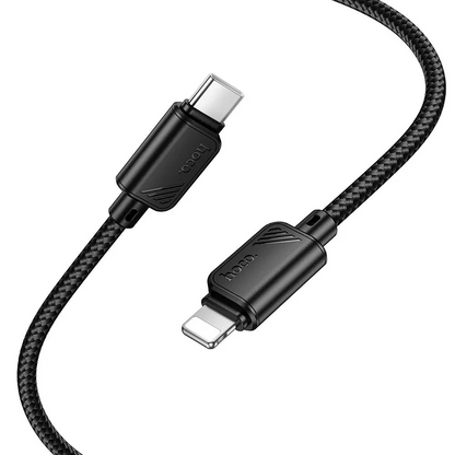 Câble de données et de charge USB-C - Lightning HOCO X113, 27W, 1m, Noir