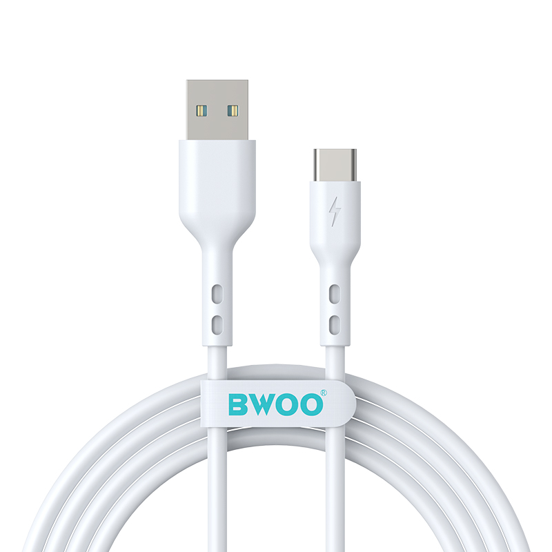 Daten- und Ladekabel USB-A - USB-C BWOO BO-X172C-2M, 15W, 2m, Weiß