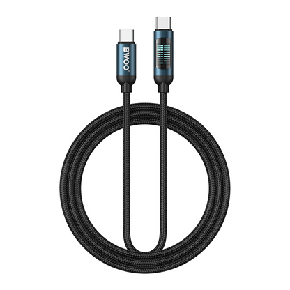 Daten- und Ladekabel USB-C - USB-C BWOO BO-X304 Led, 60W, 1m, Schwarz