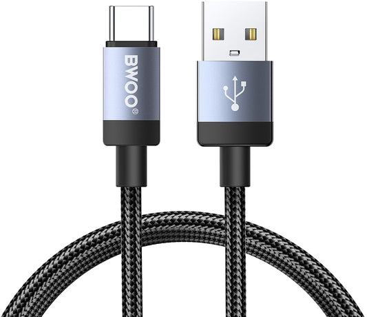 Cavo Dati e Ricarica USB-A - USB-C BWOO BO-X401C, 18W, 1m, Nero