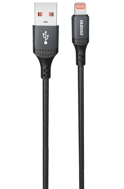 Daten- und Ladekabel USB-A - Lightning Dudao L3SL, 30W, 1,2m, Schwarz