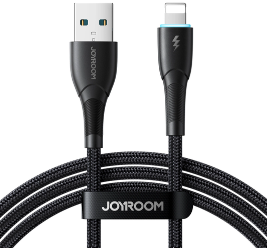 Câble de données et de charge USB-A vers Lightning Joyroom S-A32, 18 W, 1 m, noir