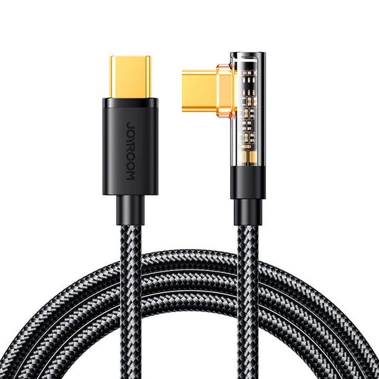 Cavo Dati e Ricarica USB-C - USB-C Joyroom S-CC100A6 Angled, 100W, 1.2m, Nero