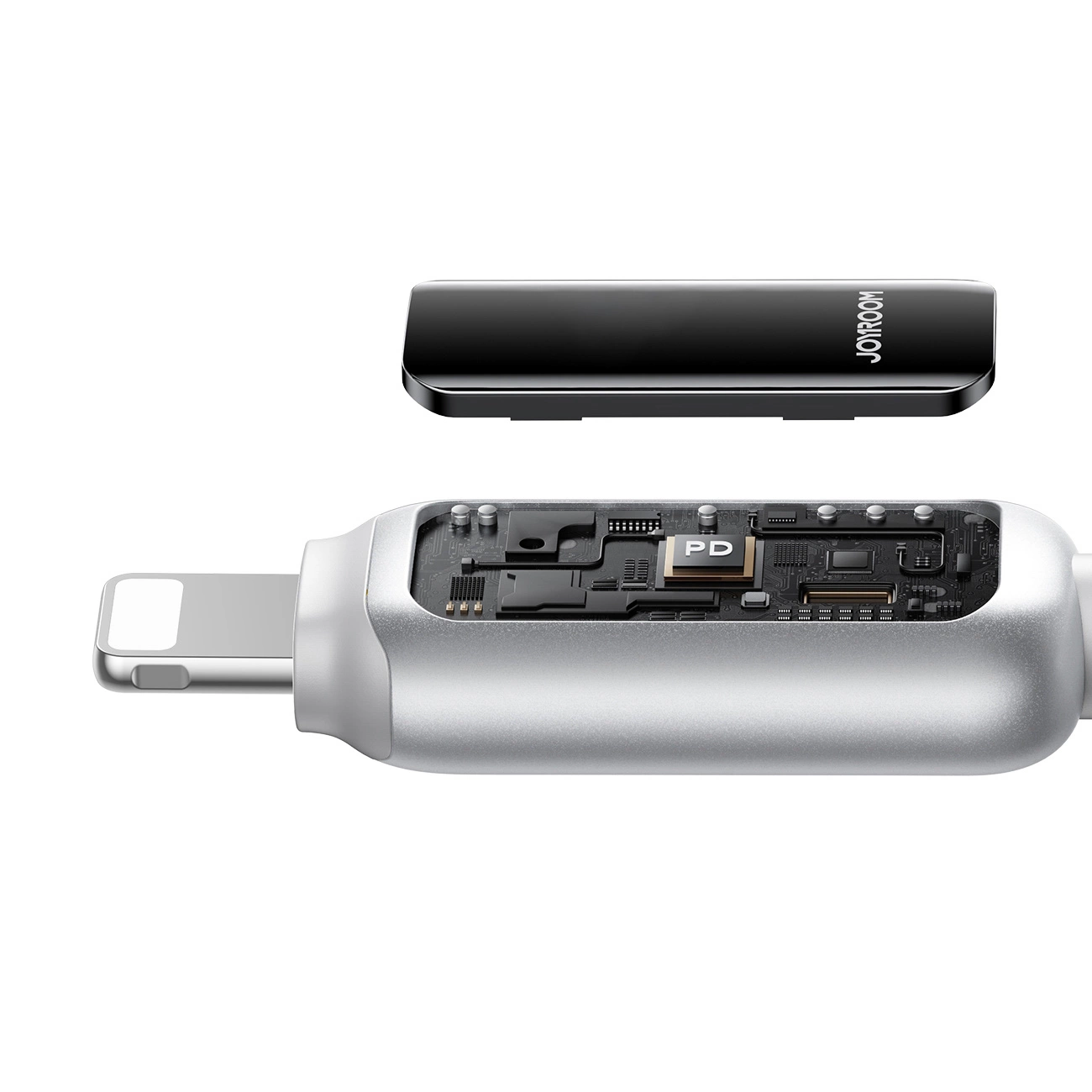 Daten- und Ladekabel USB-A - Lightning Joyroom S-A55 StarFlight Display, 18W, 1.2m, Weiß