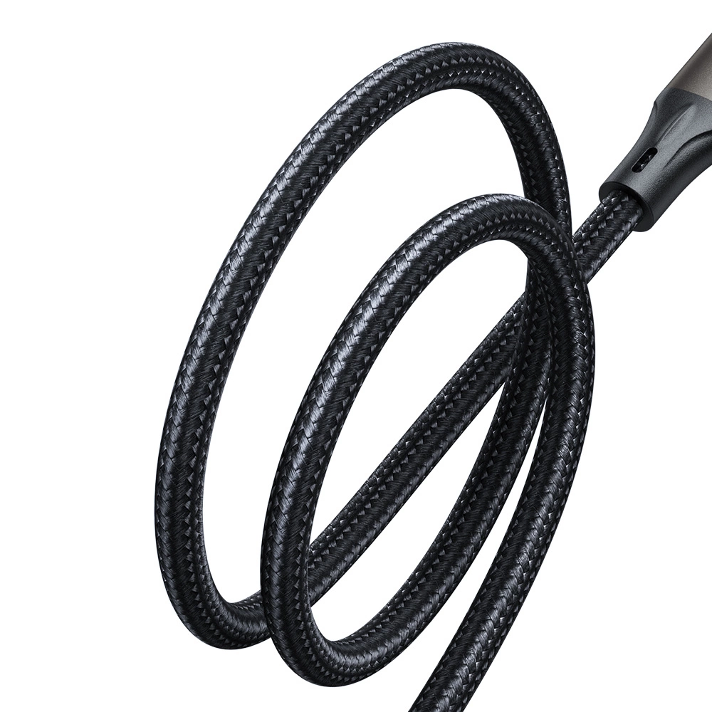Daten- und Ladekabel USB-A - USB-C Joyroom S-A25 Light-Speed, 100W, 1.2m, Schwarz