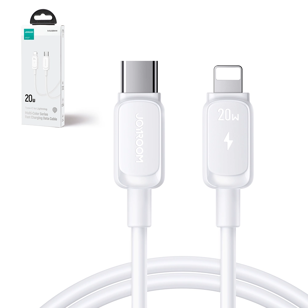 USB-C - Lightning Lade- und Datenkabel Joyroom S-A14, 30W, 1.2m, Weiß