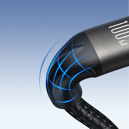 Câble de Données et de Charge USB-C - USB-C Joyroom S-A25 Light-Speed, 100W, 1.2m, Noir