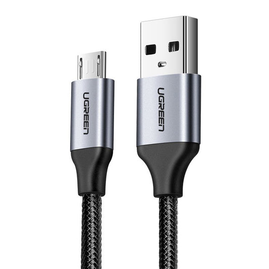 Câble de données et de charge USB-A - microUSB UGREEN, 18W, 2m, Noir