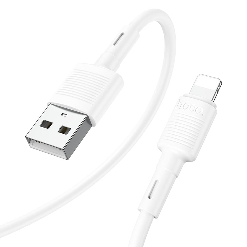 Câble de Données et de Charge USB-A - Lightning HOCO X83 Victory, 18W, 1m, Blanc