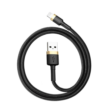 USB-A - Lightning Lade- und Datenkabel Baseus Cafule, 18W, 1m, Gold