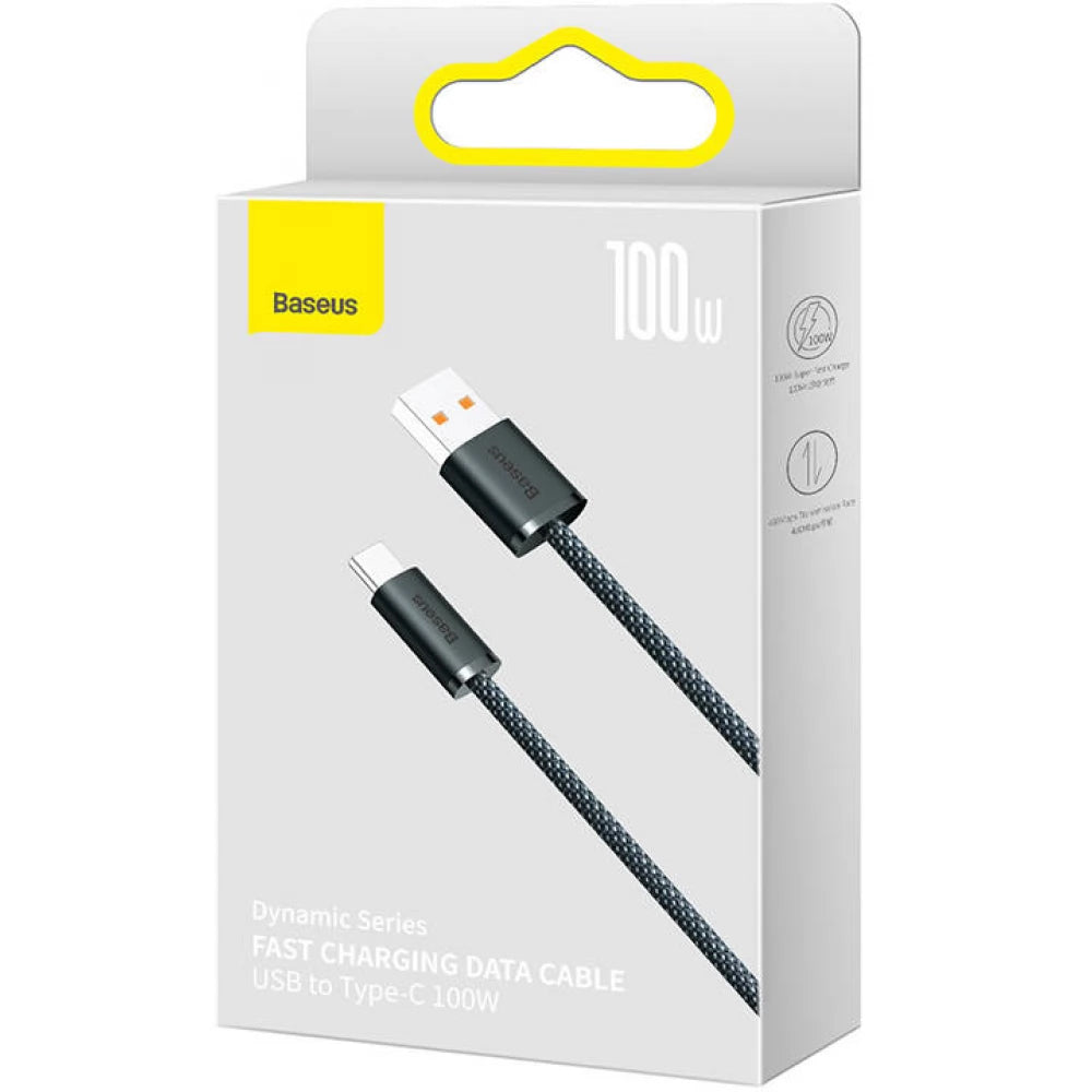 Cavo Dati e Ricarica USB-A - USB-C Baseus Dynamic Series, 100W, 2m, Grigio CALD000716