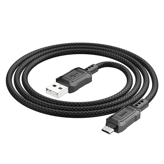 Daten- und Ladekabel USB-A - microUSB HOCO Leader X94, 18W, 1m, Schwarz