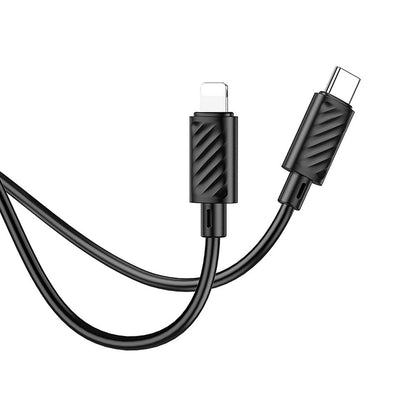 Câble de Données et de Charge USB-C - Lightning HOCO X88, 20W, 1m, Noir