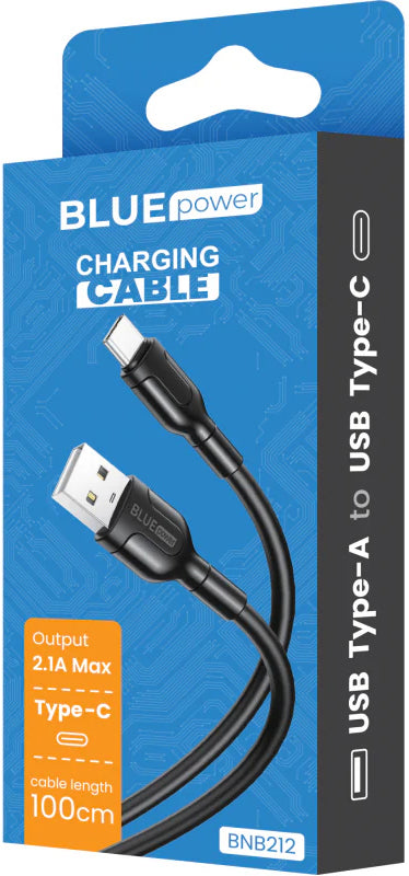Cavo Dati e Ricarica USB-A - USB-C Blue Power BNB212, 18W, 1m, Bianco