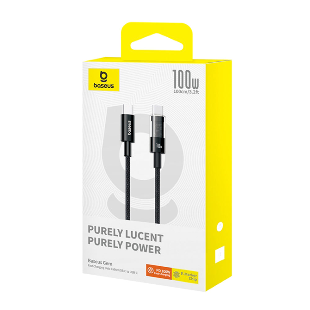 USB-C Daten- und Ladekabel - USB-C Baseus Gem, 100W, 1m, Schwarz P10373000111-00