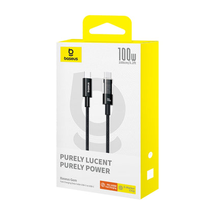 USB-C Daten- und Ladekabel - USB-C Baseus Gem, 100W, 1m, Schwarz P10373000111-00