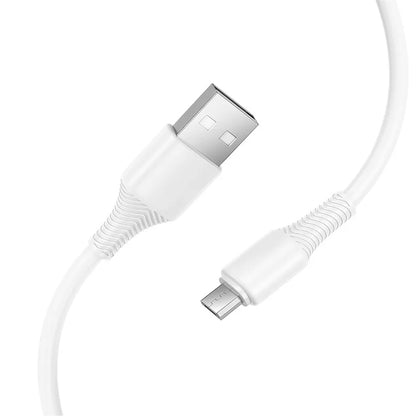 Câble de Données et de Charge USB-A - microUSB HOCO X120, 18W, 1m, Blanc