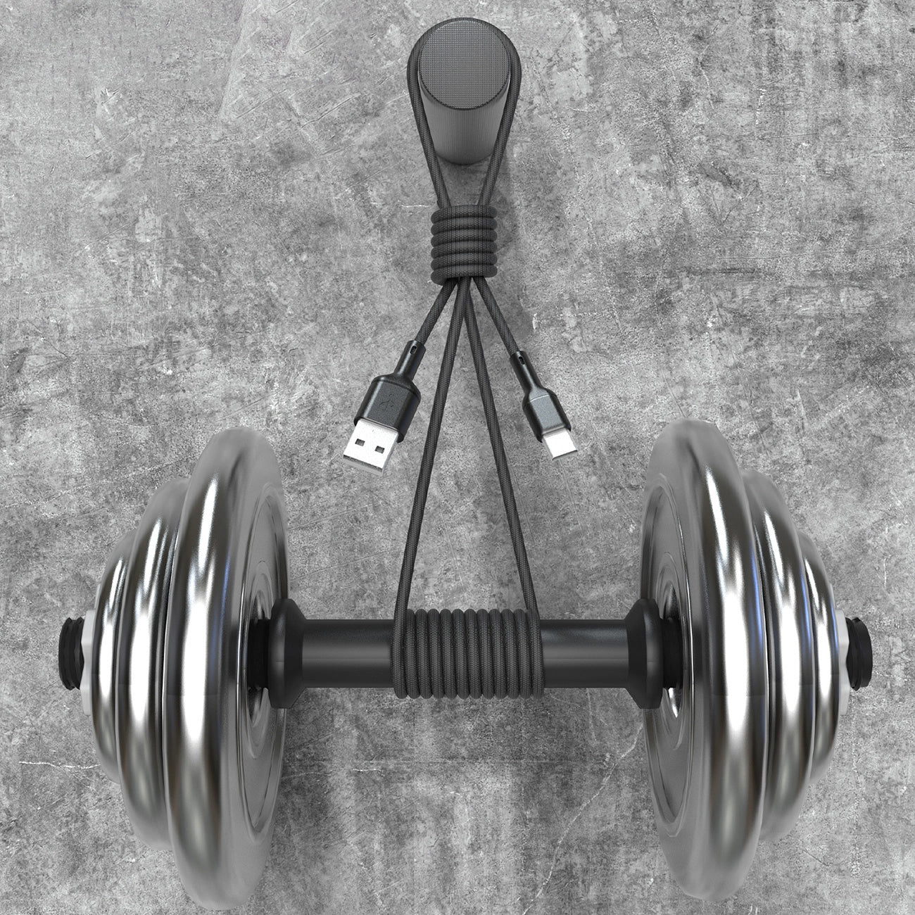 Câble de Données et de Charge USB-A - USB-C Dudao L9T, 100W, 1m, Noir