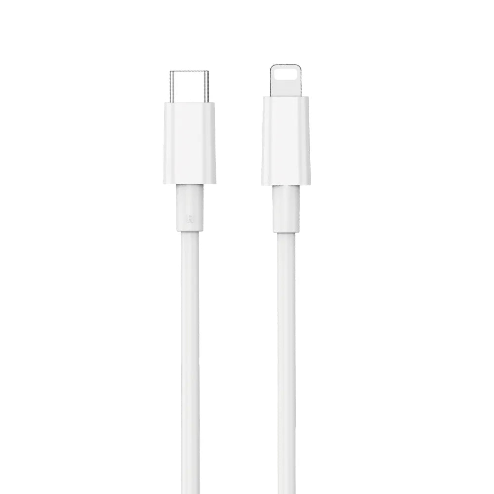 Câble de Données et de Charge USB-C - Lightning WiWu Wi-C008, 30W, 1.2m, Blanc
