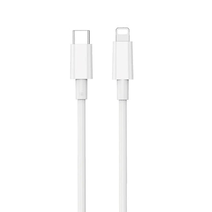 Câble de Données et de Charge USB-C - Lightning WiWu Wi-C008, 30W, 1.2m, Blanc