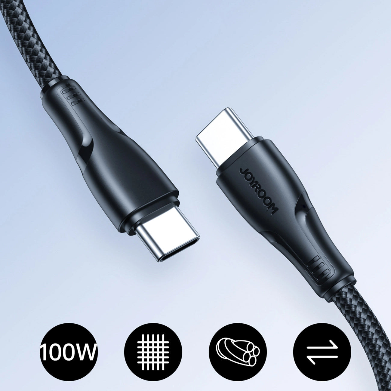 Cavo Dati e Ricarica USB-C - USB-C Joyroom S-A11, 60W, 0.25m, Nero