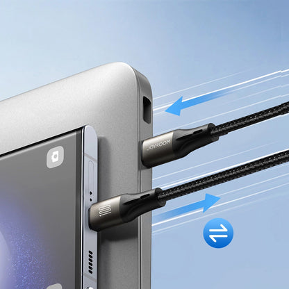 Câble de Données et de Charge USB-C - USB-C Joyroom S-A25 Light-Speed, 100W, 1.2m, Noir