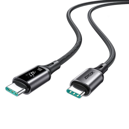 Cavo Dati e Ricarica USB-C - USB-C Joyroom S-A60 StarTalk, 100W, 1.2m, Nero
