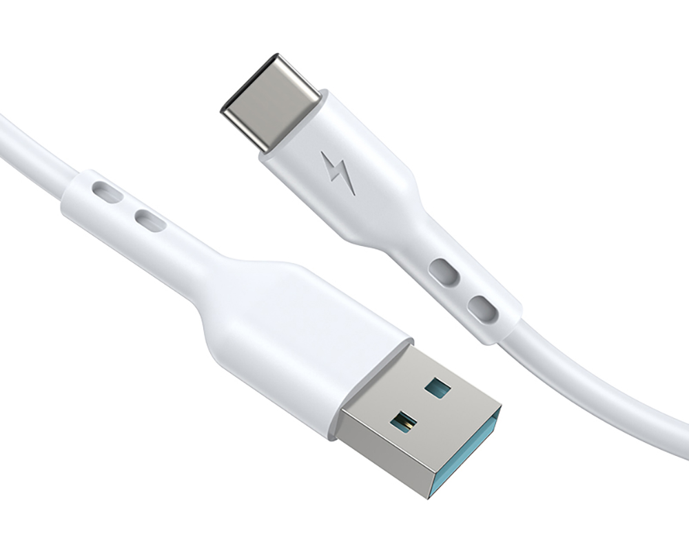 Daten- und Ladekabel USB-A - USB-C BWOO X172C, 60W, 1m, Weiß
