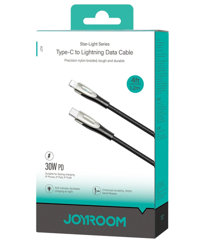 Cavo Dati e Ricarica USB-C - Lightning Joyroom S-A31, 30W, 1.2m, Nero