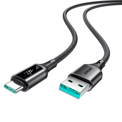Daten- und Ladekabel USB-A - USB-C Joyroom S-A60 StarTalk, 18W, 1.2m, Schwarz
