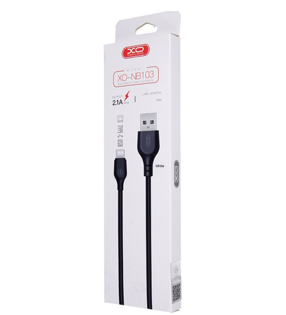 Cavo Dati e Ricarica USB-A - USB-C XO Design NB103, 18W, 2m, Nero