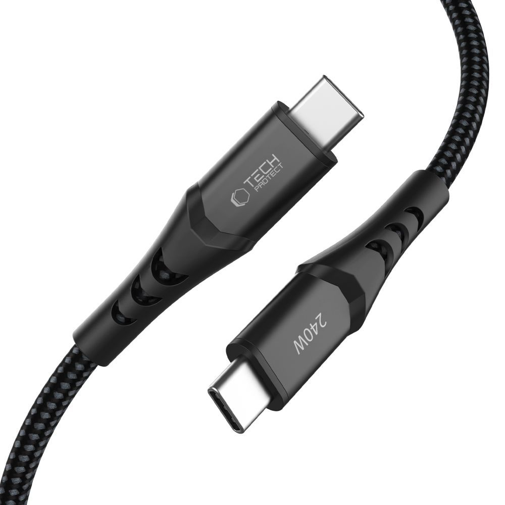Cavo Dati e Ricarica USB-C - USB-C Tech-Protect UB11T Ultraboost, 240W, 1m, Nero