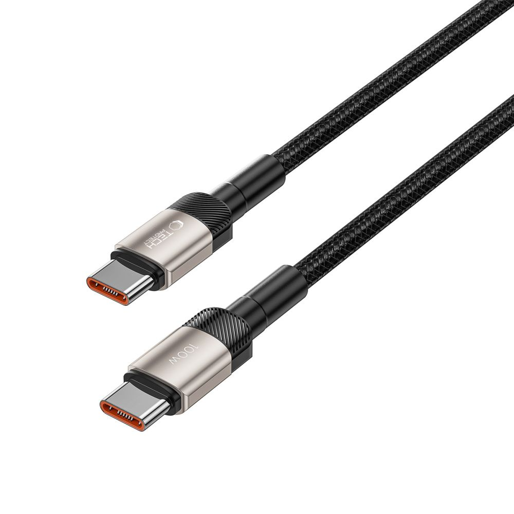 USB-C Daten- und Ladekabel - USB-C Tech-Protect Ultraboost EVO, 100W, 1m, Silber