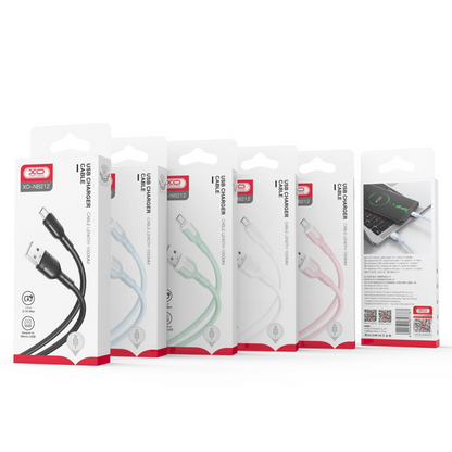 Cavo dati e ricarica USB-A - Lightning XO Design NB212, 18W, 1m, bianco 